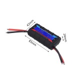 Voltmeter, wattmeter, ammeter, multifunctional, digital multimeter, 4.8 - 60 V, 200 A, black color